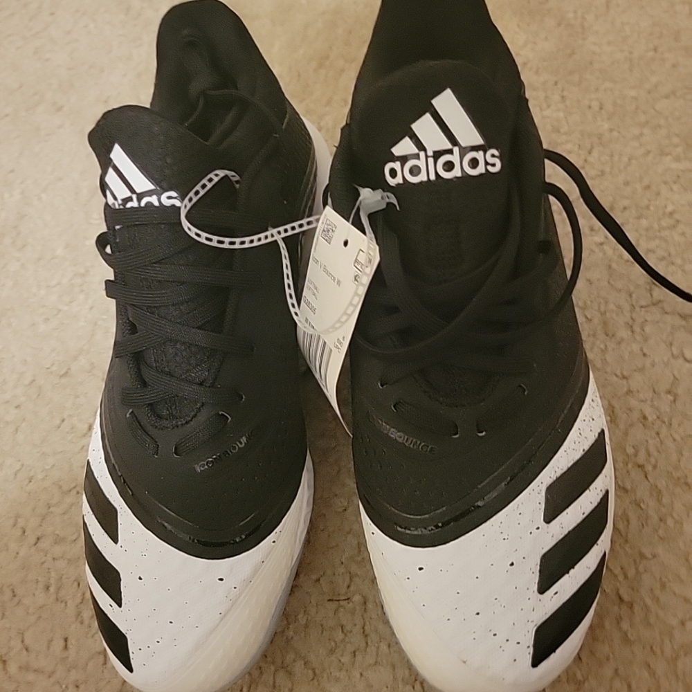 Adidas Icon V Bounce Cleat Women Softball Black & White 7.5